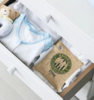 Τσάντα από μπαμπού ξυλάνθρακα 200γρ